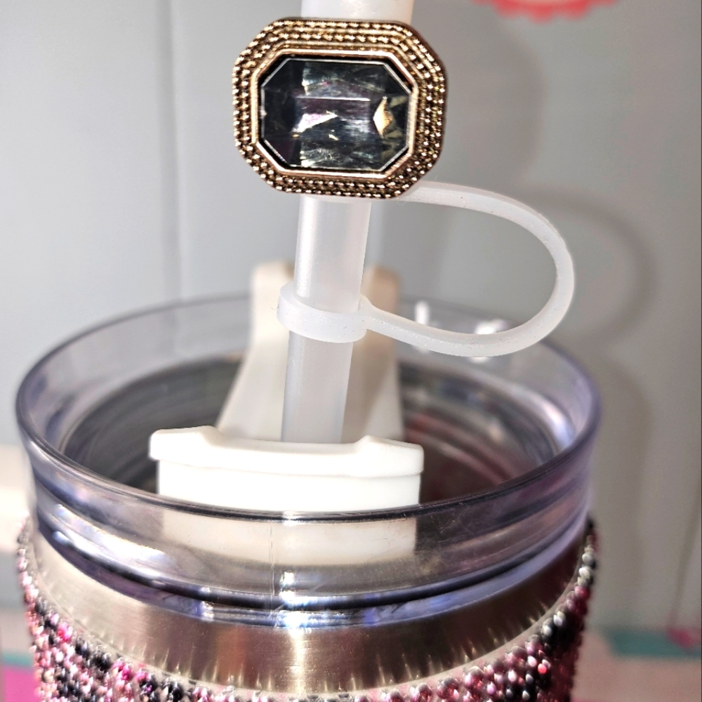 Elegant Beaded straw topper